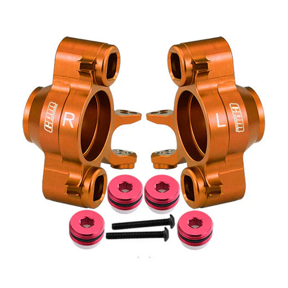 GPM Aluminum 7075 Front Or Rear Axle Carriers Orange for Traxxas 1/10 E-Revo 2.0 VXL