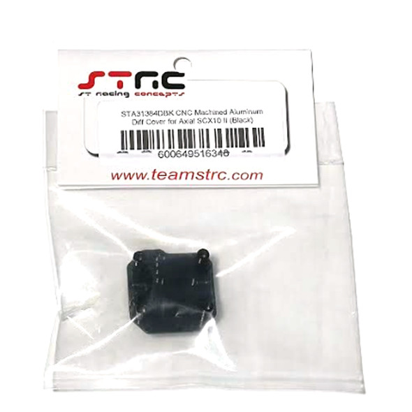 STRC STA31384DBK Aluminum Differential Cover Black for SCX10 II
