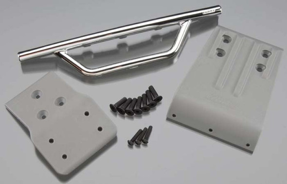 RPM 80023 Front Bumper & Skid Plate Chrome Slash 4X4