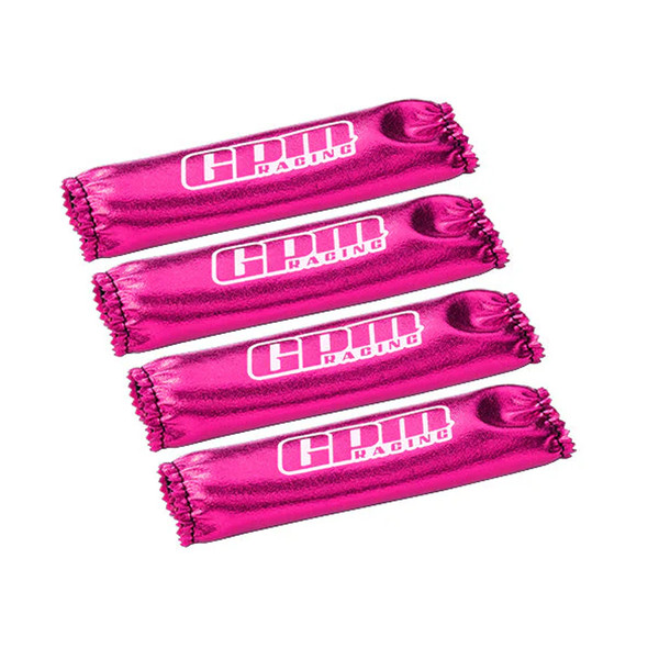 GPM Custom Design Shock Wraps (4Pcs) Set Pink for 1/10 Maxx / 1/8 Sledge