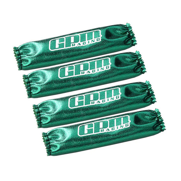 GPM Custom Design Shock Wraps (4Pcs) Set Green for 1/10 Maxx / 1/8 Sledge