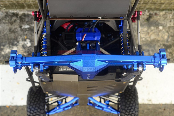 GPM Aluminum Rear Axle Housing w/ Carrier Blue for 1/7 Unlimited Desert Racer