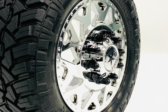 CEN Racing CKD0614 KAOS Bullet Wheel Lug Black Chrome M2.5 Studs w/tool 40pcs for F450 Wheels