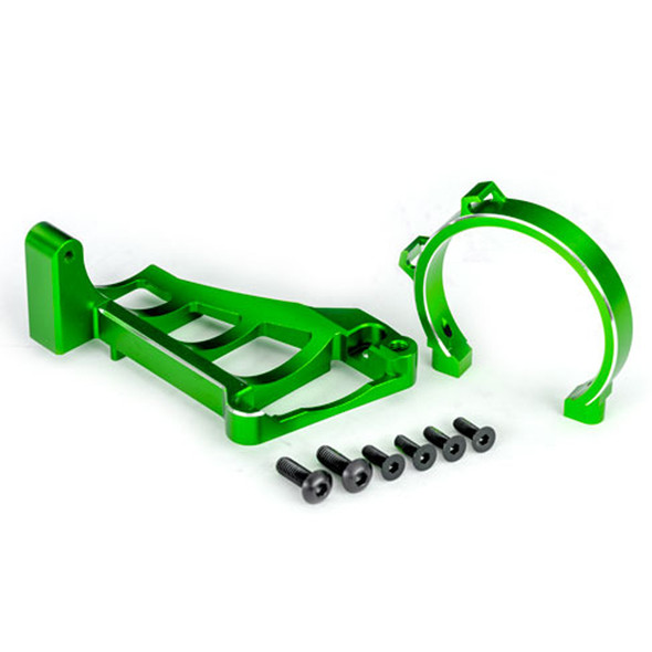 Traxxas 10262-GRN Front & Rear Aluminum Motor Mounts Green for Maxx Slash / Maxx
