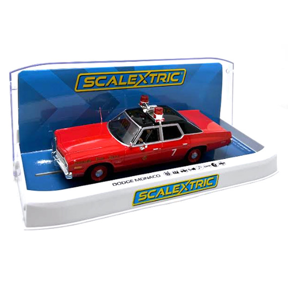 Scalextric C4408 Dodge Monaco - Chicago Fire Department 1/32 Slot Car
