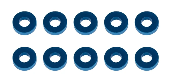 Associated 31389 Aluminum Washers - 7.8x3.5x2.0mm - Blue