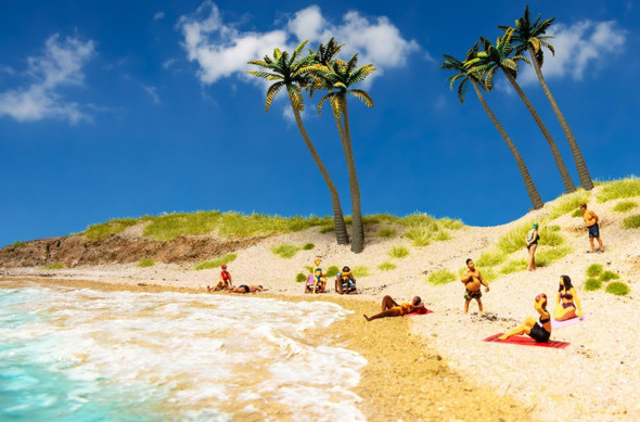 Woodland Scenics A1962 Beach Goers (6Pcs) - HO Scale
