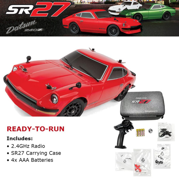 Associated 20191 1/27 SR27 Datsun 240Z RTR 2WD On-Road Red Touring Car
