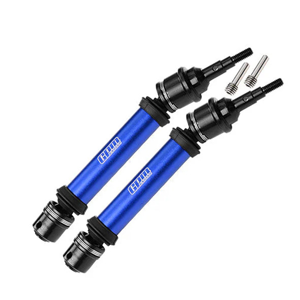 GPM Medium Carbon Steel+ Aluminum 6061 Alloy Front Driveshaft w/6mm Axle Blue