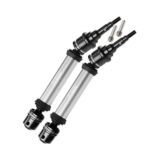 GPM Medium Carbon Steel+ Aluminum 6061 Alloy Rear Driveshaft w/6mm Axle Silver