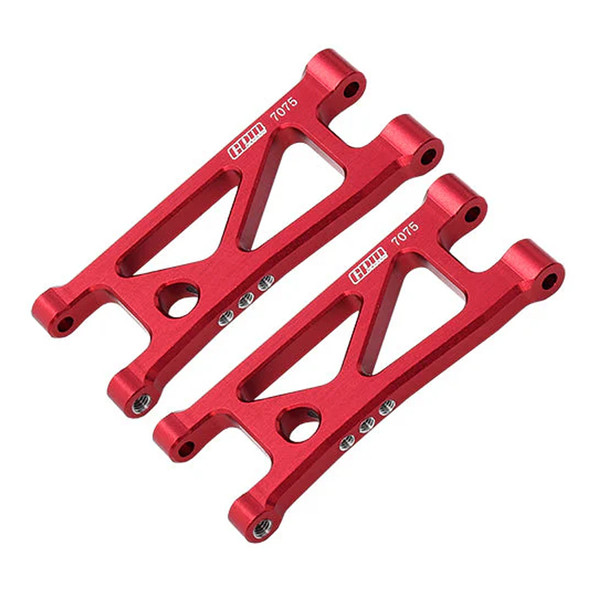 GPM Aluminum 7075 Alloy Rear Lower Suspension Arms Red for Arrma Mojave Grom GPM Aluminum 7075 Alloy Rear Lower Suspension Arms Red for Arrma Mojave Grom