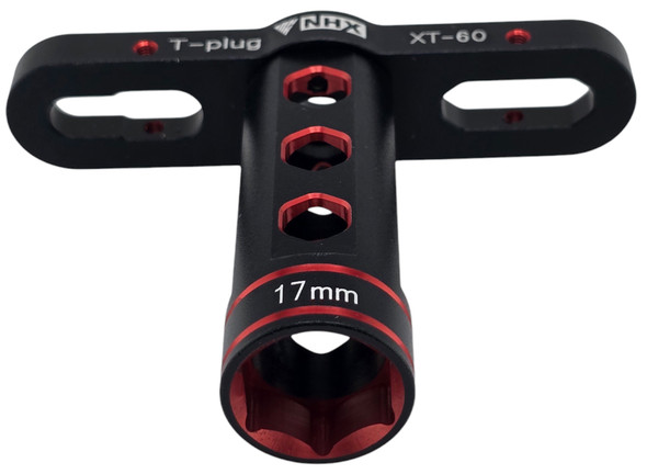 NHX RC Aluminum 17mm Hex Nut Wrench -Red