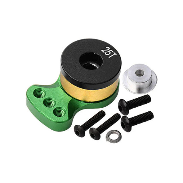 GPM Aluminum 6061 Alloy Hi-Torque Servo Saver for 25T Spline Output Shaft (S) Green GPM Aluminum 6061 Alloy Hi-Torque Servo Saver for 25T Spline Output Shaft (S) Green