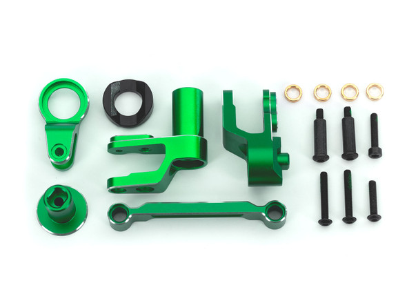 Traxxas 10246-GRN Alum Bellcrank Steering Assembly Green for Maxx Slash / Maxx
