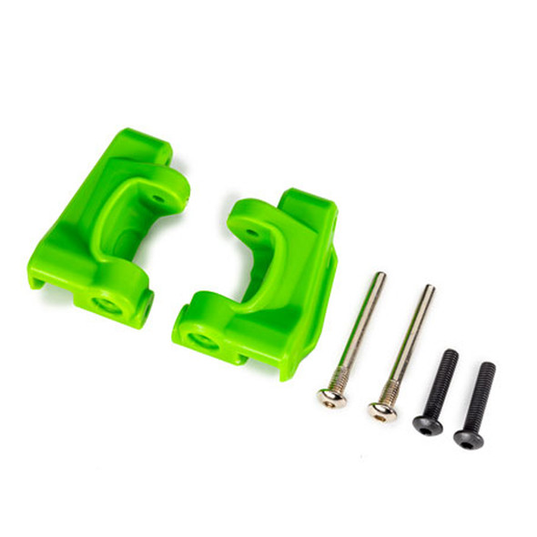 Traxxas 9135-GRN Left & Right Caster Blocks (C-Hubs) Green for Bandit / Drag Sash
