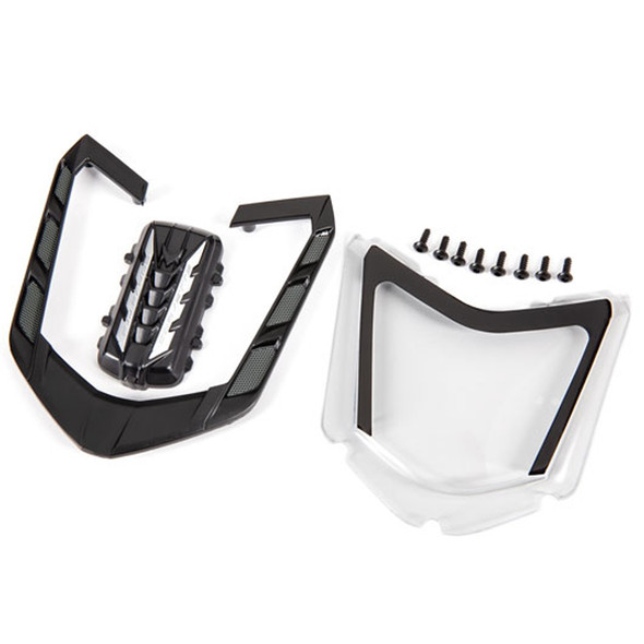 Traxxas 9321 Rear Window & Engine Cover for Chevrolet Corvette Stingray 4-Tec 3.0