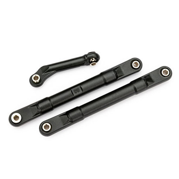 Traxxas 9027 Toe Links 98mm (2) / Steering Link (1) Black for Jato 4x4 VXL