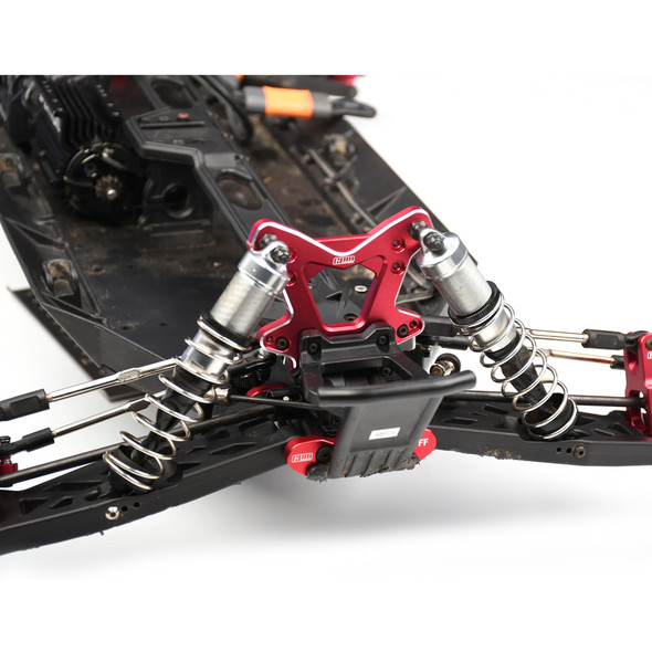 GPM Racing Aluminum 7075 Alloy Front Shock Tower Red for Losi 1/6 8IGHT-X