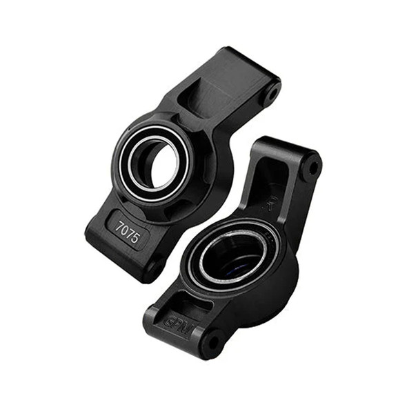 GPM Alum 7075 Alloy Rear Hub Stub Axle Carriers Black for Traxxas XRT / X-Maxx