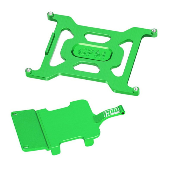 GPM Alum Battery Holder + ESC & Receiver Mounting Plate Green for Losi 1/24 Micro-B