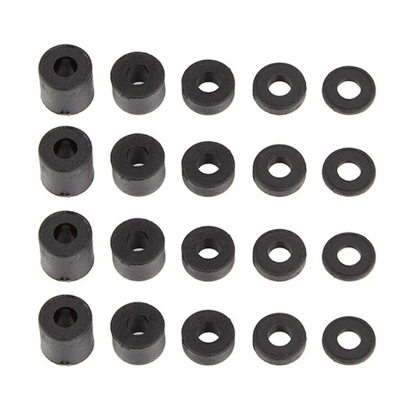 Associated 42260 Element RC  Plastic Spacer Set, 3x7mm for Enduro & Apex2 Series