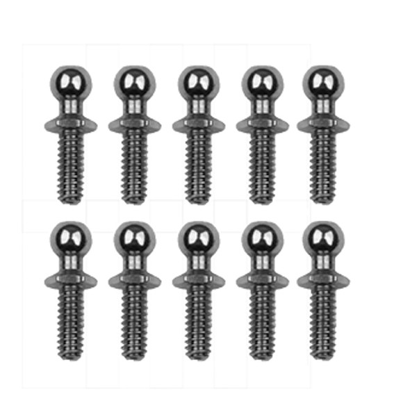 Associated 6273 Ballstud Set .30, Silver for RC10 / RC10CC