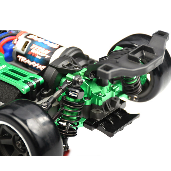 GPM Alum Alloy Rear Differential Housing Green for Traxxas 1/10 4-Tec Drift Car