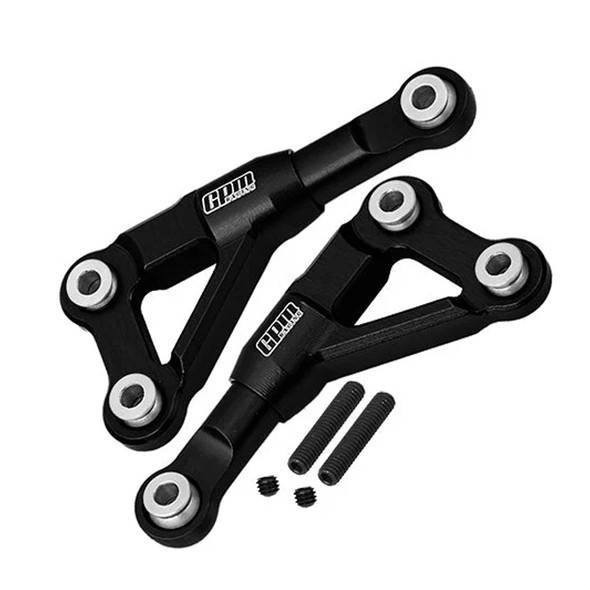 GPM Alum Alloy Front Upper Suspension Arms Black for Traxxas 1/10 4-Tec Drift Car