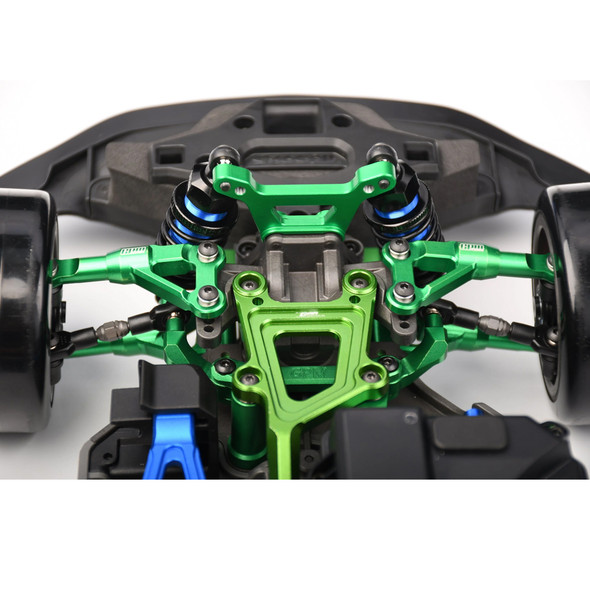 GPM Alum Alloy Front Lower Suspension Arms Black for Traxxas 1/10 4-Tec Drift Car