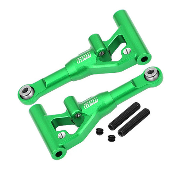 GPM Alum Alloy Front Lower Suspension Arms Green for Traxxas 1/10 4-Tec Drift Car