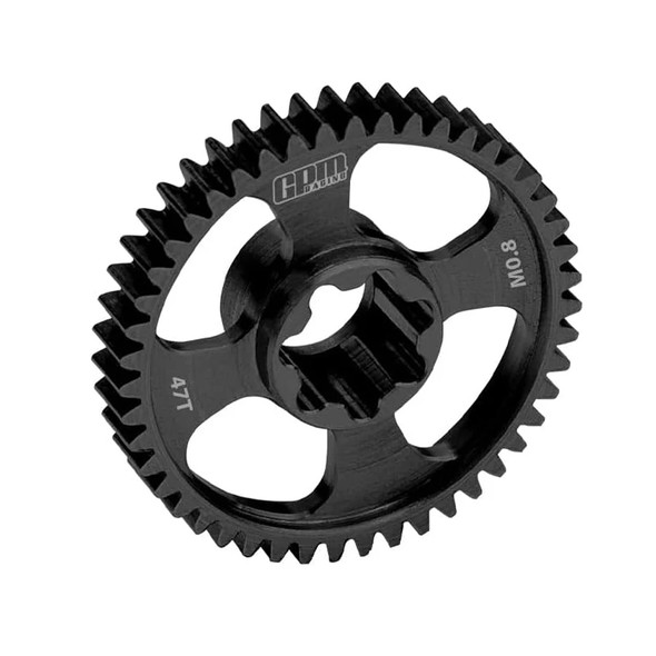 GPM 20Cr Carbon Steel Spur Gear 0.8 Module 47 Tooth for Traxxas 1/16 Mini Maxx