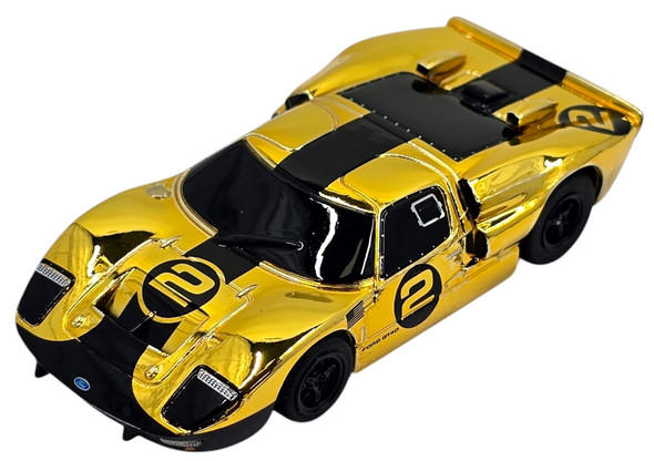 AFX Ford GT40 MKII #2 Gold Chrome / Black Edition Mega G+ Chassis