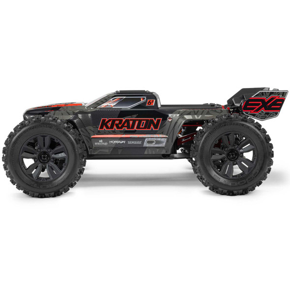 ARRMA ARA8708V6T1 1/8 KRATON 6S EXB 4X4 RTR Brushless Monster Truck, Black