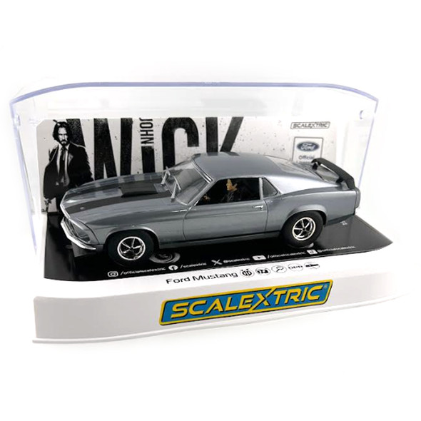 Scalextric C4497 John Wick Ford Mustang BOSS 429 1/32 Slot Car