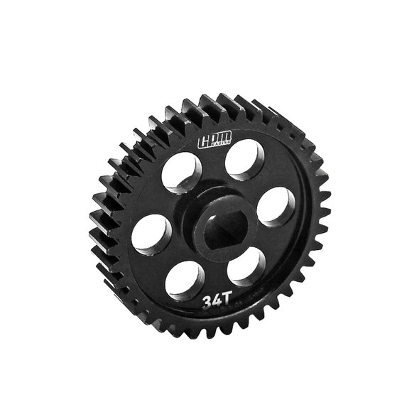 GPM Racing 4140 Carbon Steel Speed Main Gear 34T Black for Losi 1/24 Micro-B
