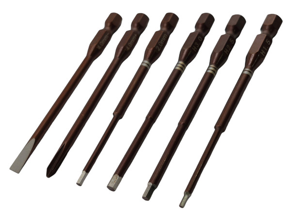 NHX RC Premium RC Power Tool Tips 6pcs (6.35mm/1/4) Hex1.5/2.0/ 2.5/3.0mm