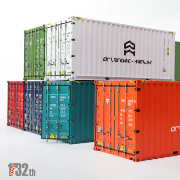 Orlandoo Hunter FEU-42G1 1/32 40-FT Container Assembly Kit for OH32T01 SCANIA R650