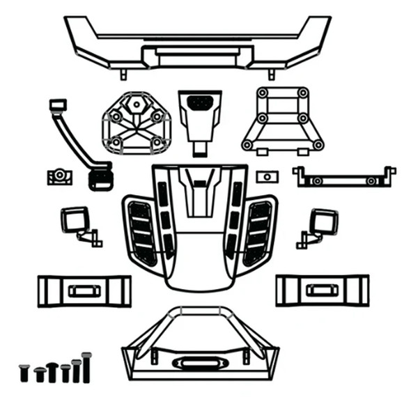 Furitek FUR-2366 FX118 Katana Body Parts Set