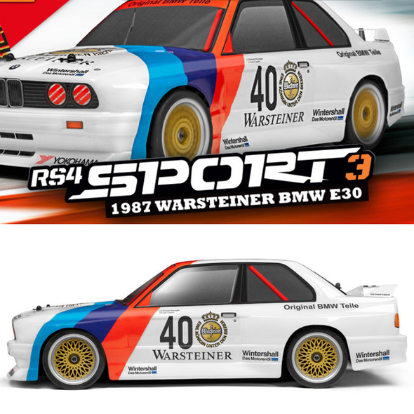 HPI 120103 1/10 RS4 SPORT 3 1987 WARSTEINER BMW E30 RTR Touring Car