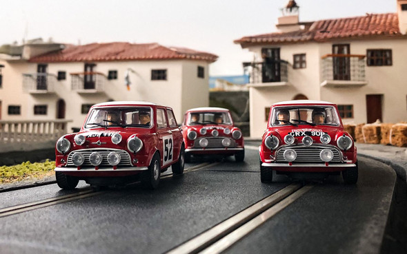 Scalextric C4488A 1965 Monte Carlo Rally Mini Triple Pack 1:32 Slot Car
