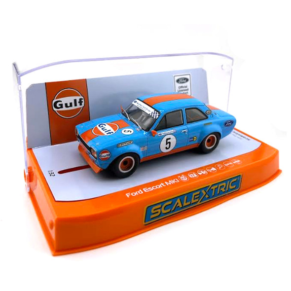 Scalextric C4530 Ford Escort MK1 Wayne Crabtree Modified Fords 2023 Gulf 1/32 Slot Car