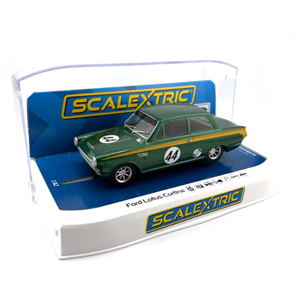 Scalextric C4540 Ford Lotus Cortina Goodwood 2023 - Andrew Jordan + David Dickenson 1/32 Slot Car