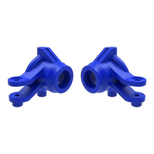 Traxxas 10736-BLUE Left & Right Steering Blocks Blue for Mini Maxx