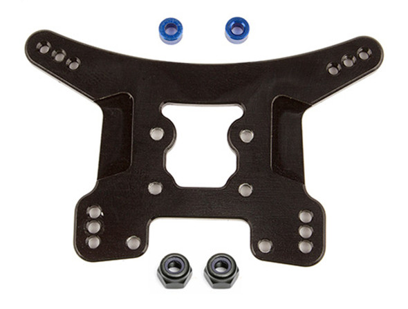 Associated 21560 FT Aluminum Rear Shock Tower Black for Reflex 14B / 14T