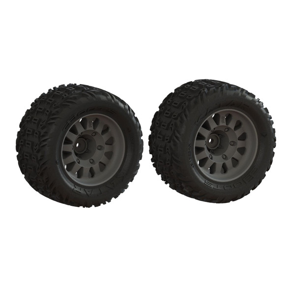 ARRMA ARA-1553 dBoots Katar Wheels & Tires Set (2) for 1/10 Vorteks 4x4 / 2WD