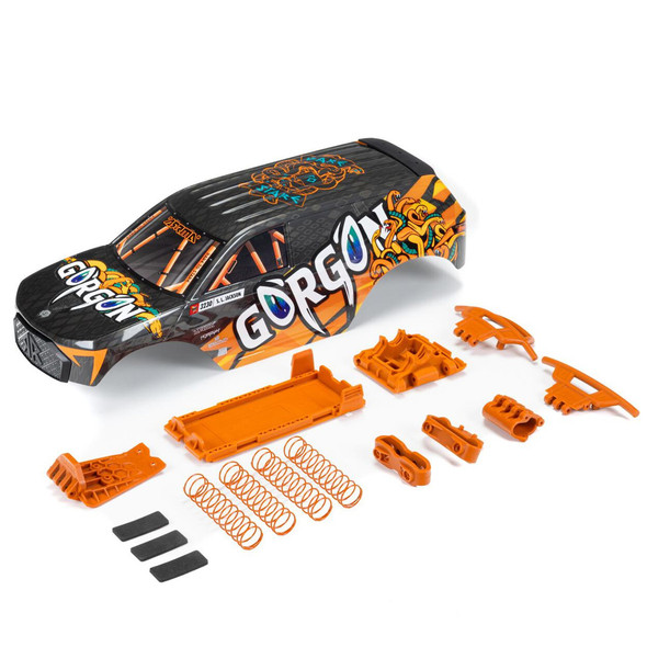 ARRMA ARA402357 GORGON Painted Decaled Trimmed Body Set Orange