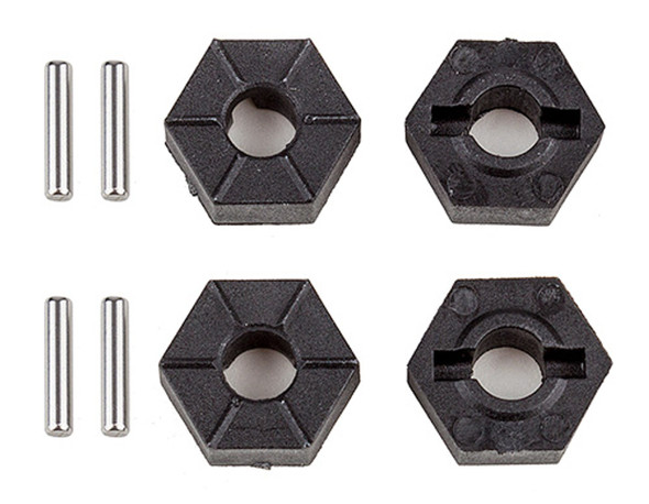 Associated 25820 Wheel Hexes, 12mm for Rival MT10 / Pro4 SC10