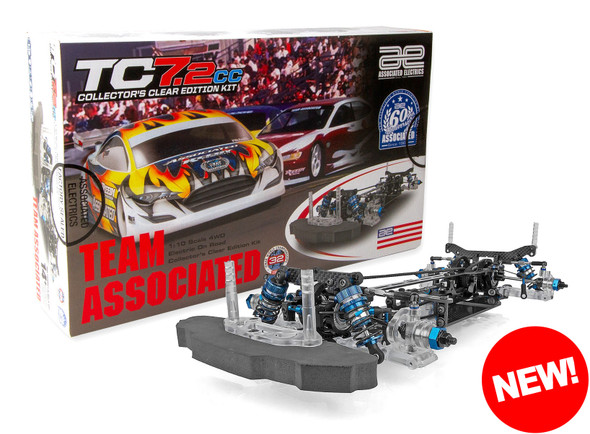 Associated 30140 1/10 TC7.2CC 4WD Electric On Road Collectors Clear Edition Kit