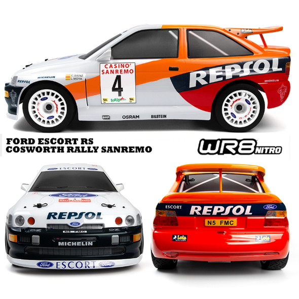 HPI 160557 1/8 WR8 NITRO 1996 Ford Escort Cosworth RTR 4WD Rally Car