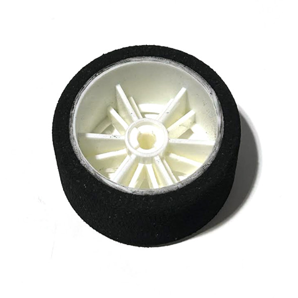 Contact RC JM40RN 1/12 Oval/Mini Rear Tire 40Shore - 48mm White Wheels (2)